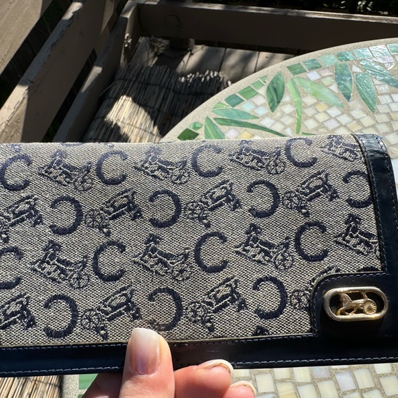CELINE Vintage Long Wallet in Navy Project - Picture 6 of 11